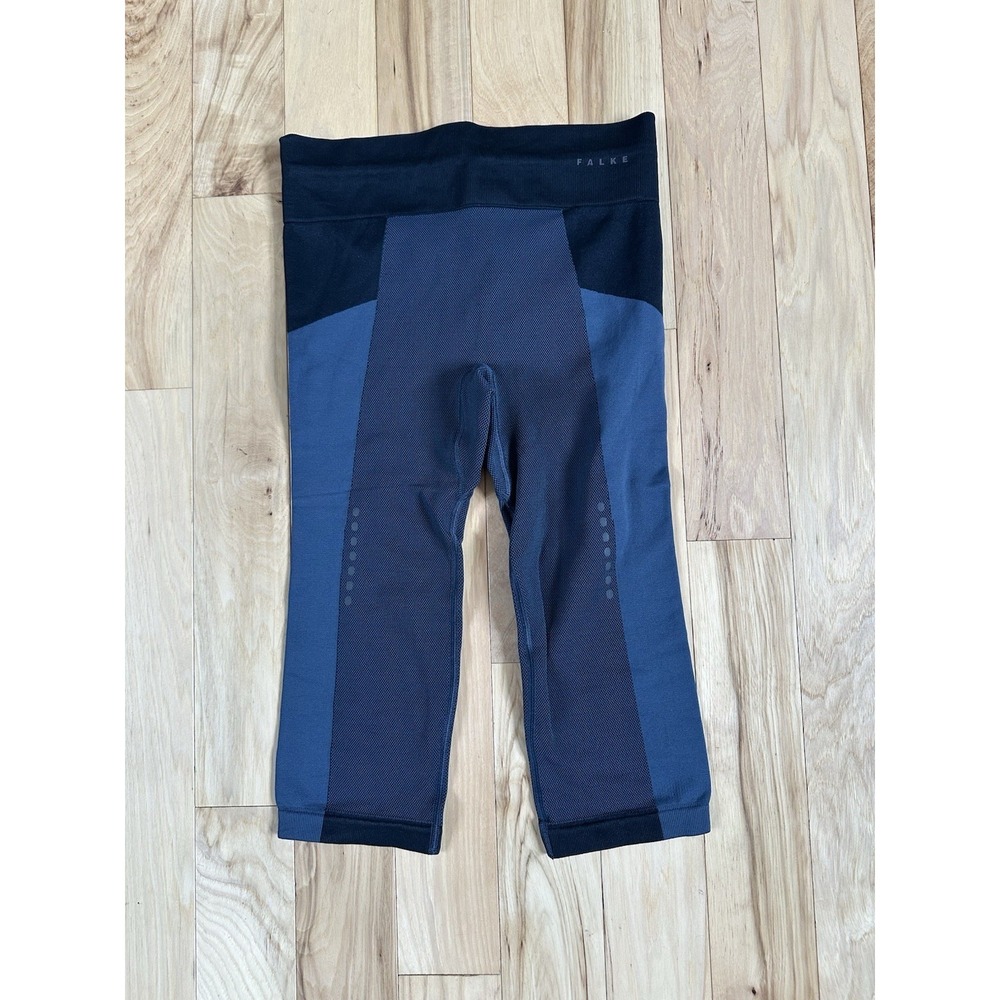 Falke Ergonomic Sport System Black Athletic Leggings Shorts Size Small NWT